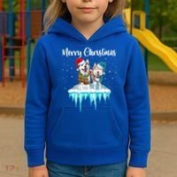 Merry Christmas Siberian Husky Chistmas Season Gift Kids Hoodie thumb 3