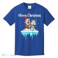 Merry Christmas Siberian Husky Chistmas Season Gift Kids T-Shirt thumb 0
