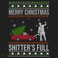Merry Christmas Shitters Full Funny Ugly Women's Sweatshirt thumb 2