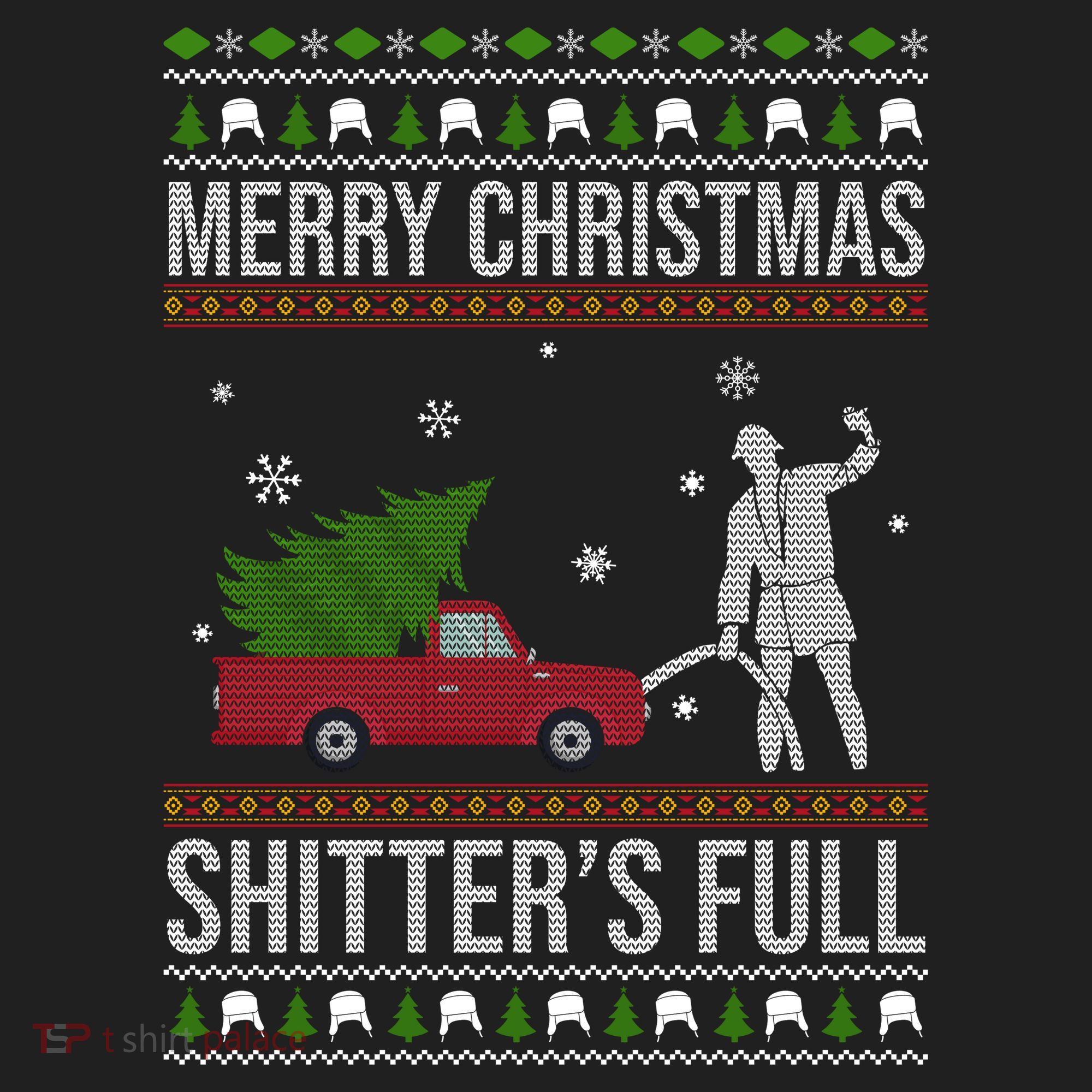 Merry Christmas Shitters Full Funny Ugly Women's Sweatshirt