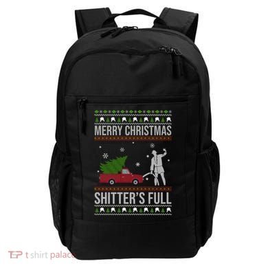 Merry Christmas Shitters Full Funny Ugly Backpack