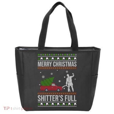 Merry Christmas Shitters Full Funny Ugly Tote Bag
