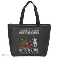 Merry Christmas Shitters Full Funny Ugly Tote Bag thumb 0