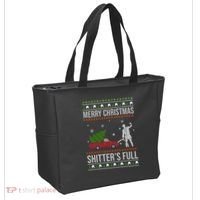 Merry Christmas Shitters Full Funny Ugly Tote Bag thumb 2