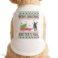 Merry Christmas Shitters Full Funny Ugly Doggie Tank thumb 0