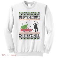 Merry Christmas Shitters Full Funny Ugly Sweatshirt thumb 0