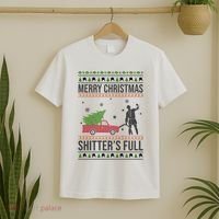 Merry Christmas Shitters Full Funny Ugly T-Shirt thumb 2