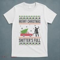 Merry Christmas Shitters Full Funny Ugly T-Shirt thumb 5