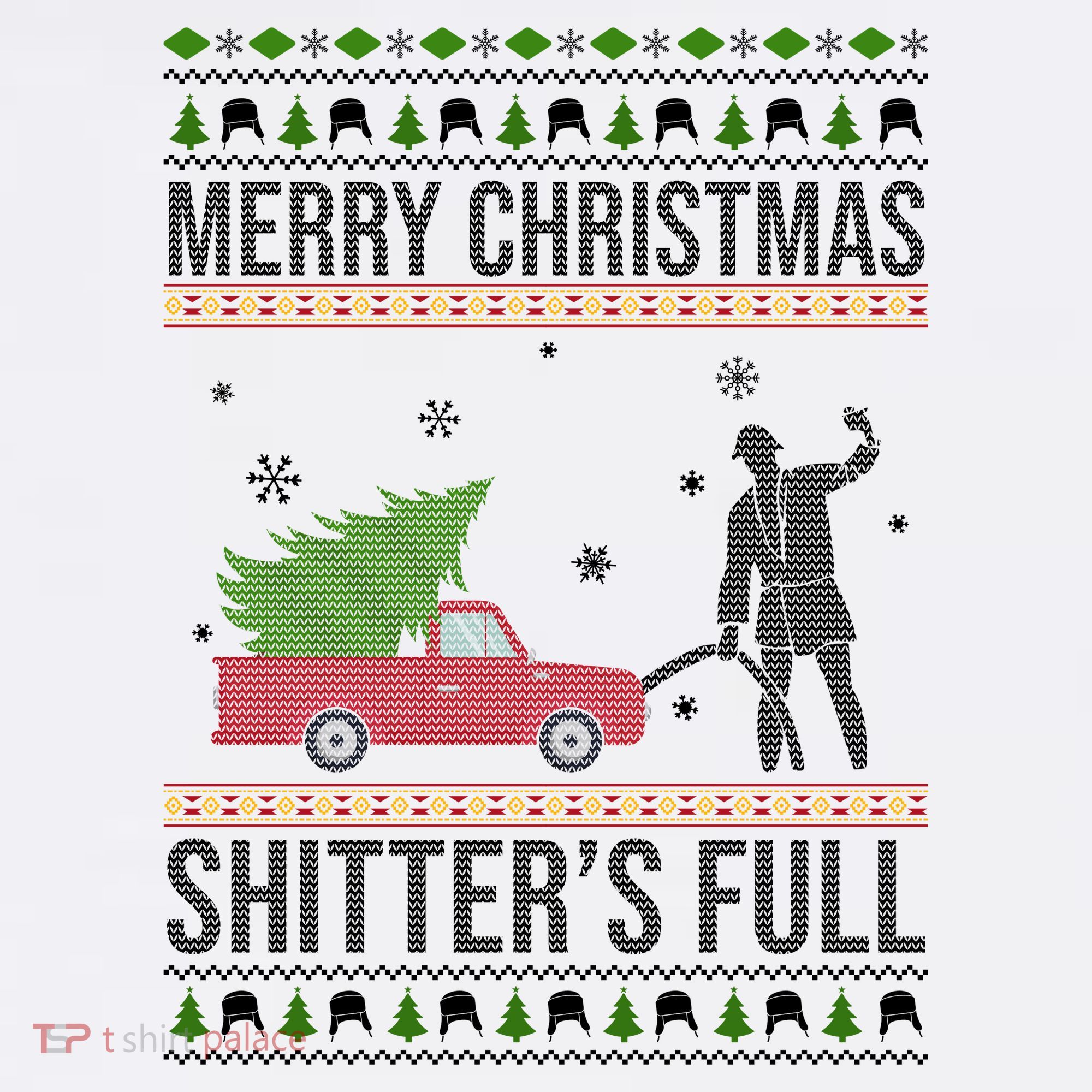 Merry Christmas Shitters Full Funny Ugly Coffee Mug