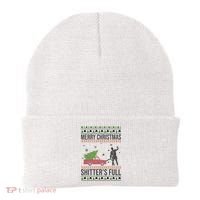Merry Christmas Shitters Full Funny Ugly Beanie thumb 0