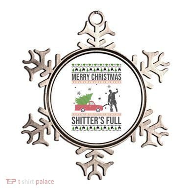 Merry Christmas Shitters Full Funny Ugly Ornament