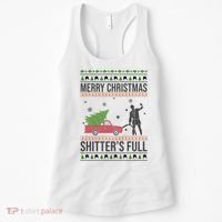 Merry Christmas Shitters Full Funny Ugly Women's Tank Top thumb 0