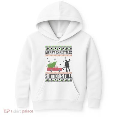 Merry Christmas Shitters Full Funny Ugly Kids Hoodie