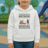 Merry Christmas Shitters Full Funny Ugly Kids Hoodie thumb 3