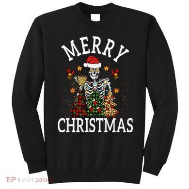 Merry Christmas Skull Skeleton funny  Sweatshirt