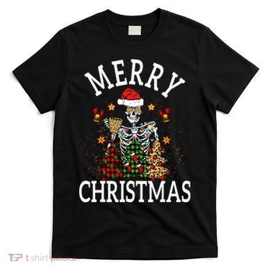 Merry Christmas Skull Skeleton funny  T-Shirt