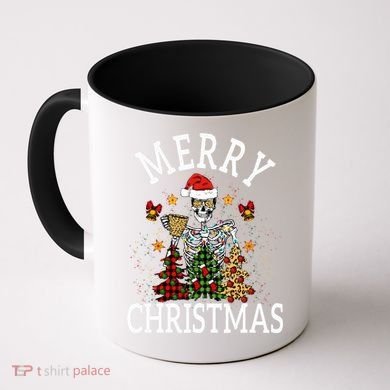 Merry Christmas Skull Skeleton funny  Coffee Mug