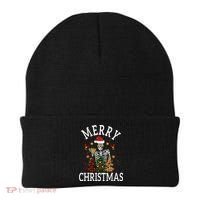 Merry Christmas Skull Skeleton funny  Beanie thumb 0