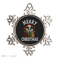 Merry Christmas Skull Skeleton funny  Ornament thumb 0