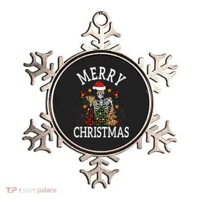 Merry Christmas Skull Skeleton funny  Ornament