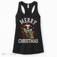 Merry Christmas Skull Skeleton funny  Women's Tank Top thumb 0