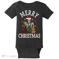 Merry Christmas Skull Skeleton funny  Baby Bodysuit thumb 0
