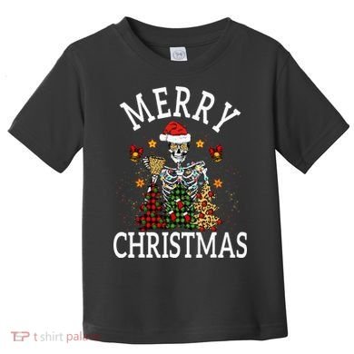 Merry Christmas Skull Skeleton funny  Toddler T-Shirt