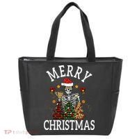 Merry Christmas Skull Skeleton funny  Tote Bag thumb 0