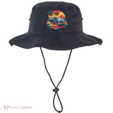 Miami Car Str Sunset Cool Graphic Design Bucket Hat