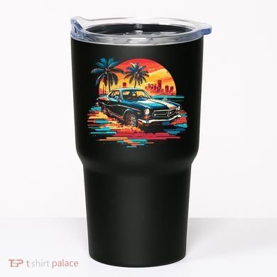 Miami Car Str Sunset Cool Graphic Design Tumbler
