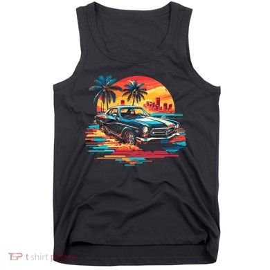 Miami Car Str Sunset Cool Graphic Design Tank Top