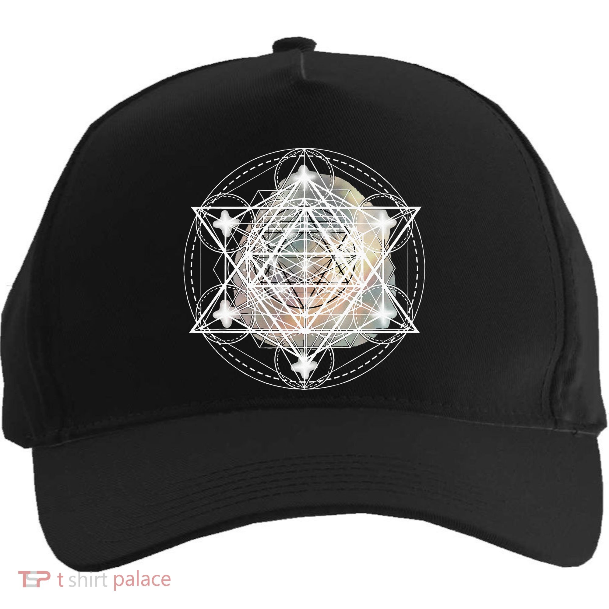 Metatron Cube Sacred Geometry Spiritual Yoga Five-Panel Snapback Cap