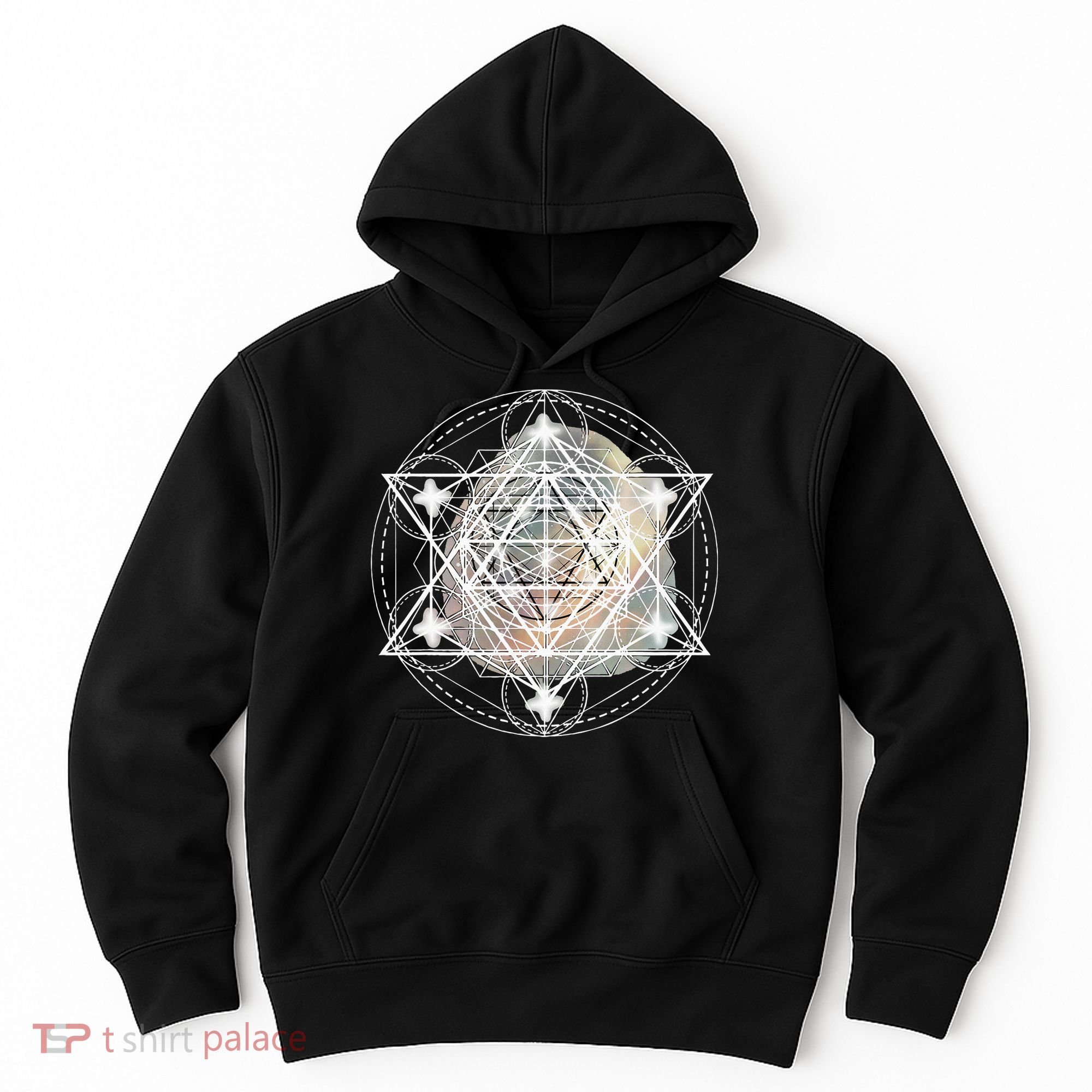 Metatron Cube Sacred Geometry Spiritual Yoga Hoodie