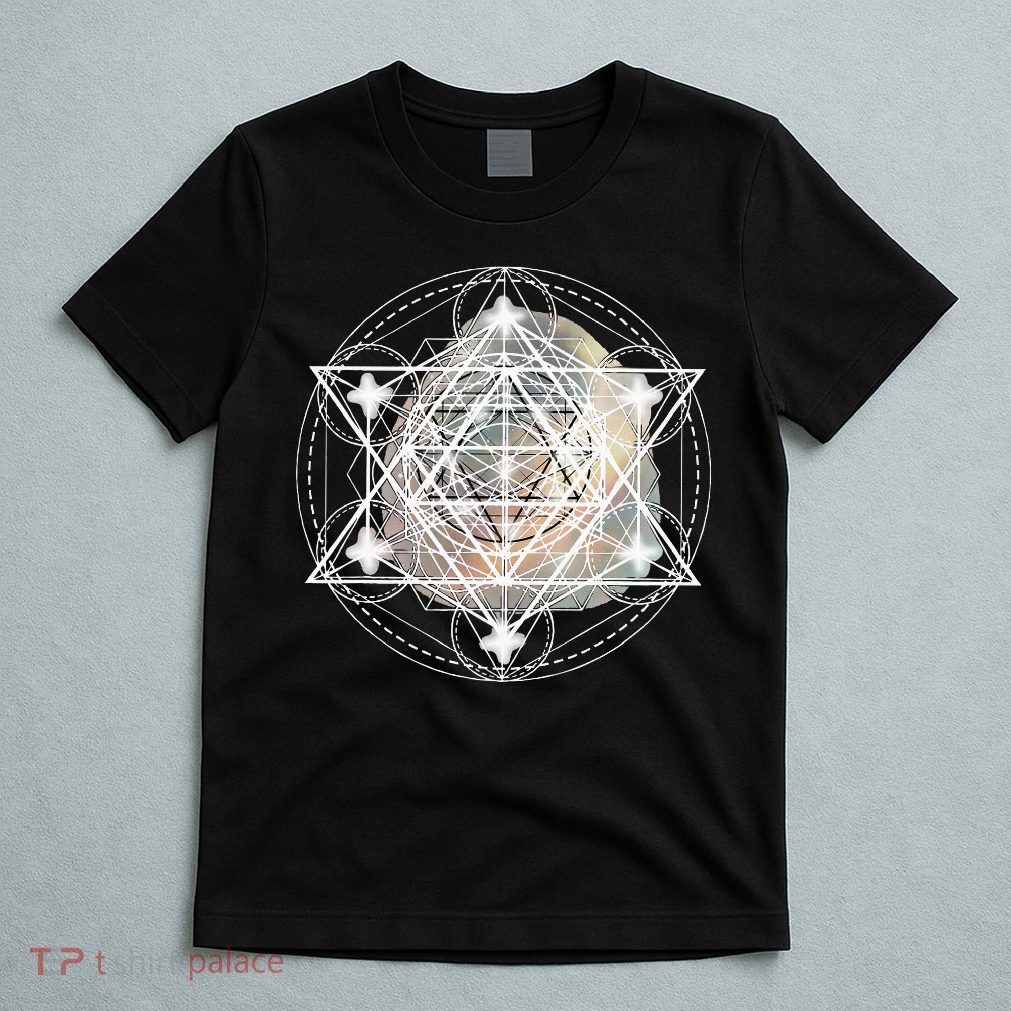 Metatron Cube Sacred Geometry Spiritual Yoga T-Shirt