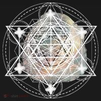 Metatron Cube Sacred Geometry Spiritual Yoga Polo thumb 3