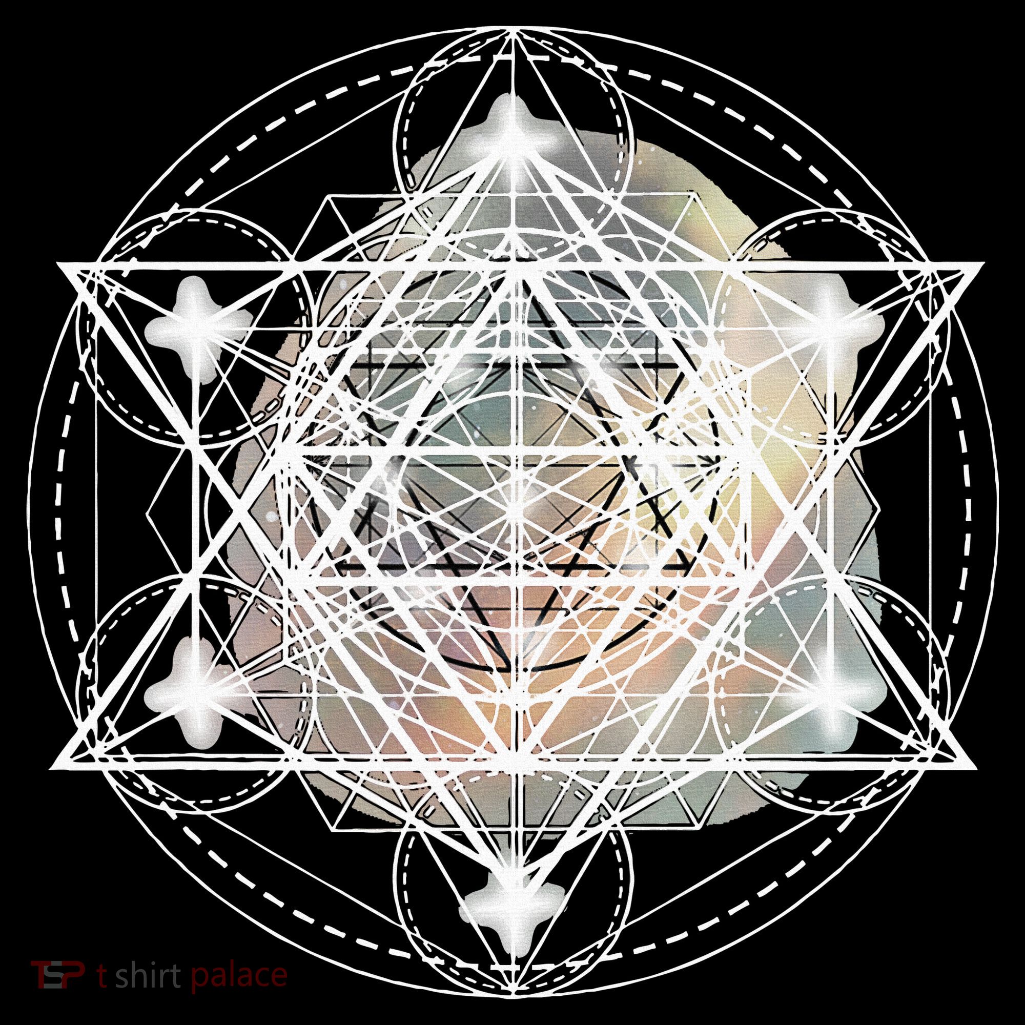 Metatron Cube Sacred Geometry Spiritual Yoga Polo