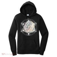 Metatron Cube Sacred Geometry Spiritual Yoga Women's Hoodie thumb 0