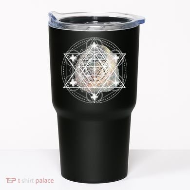 Metatron Cube Sacred Geometry Spiritual Yoga Tumbler