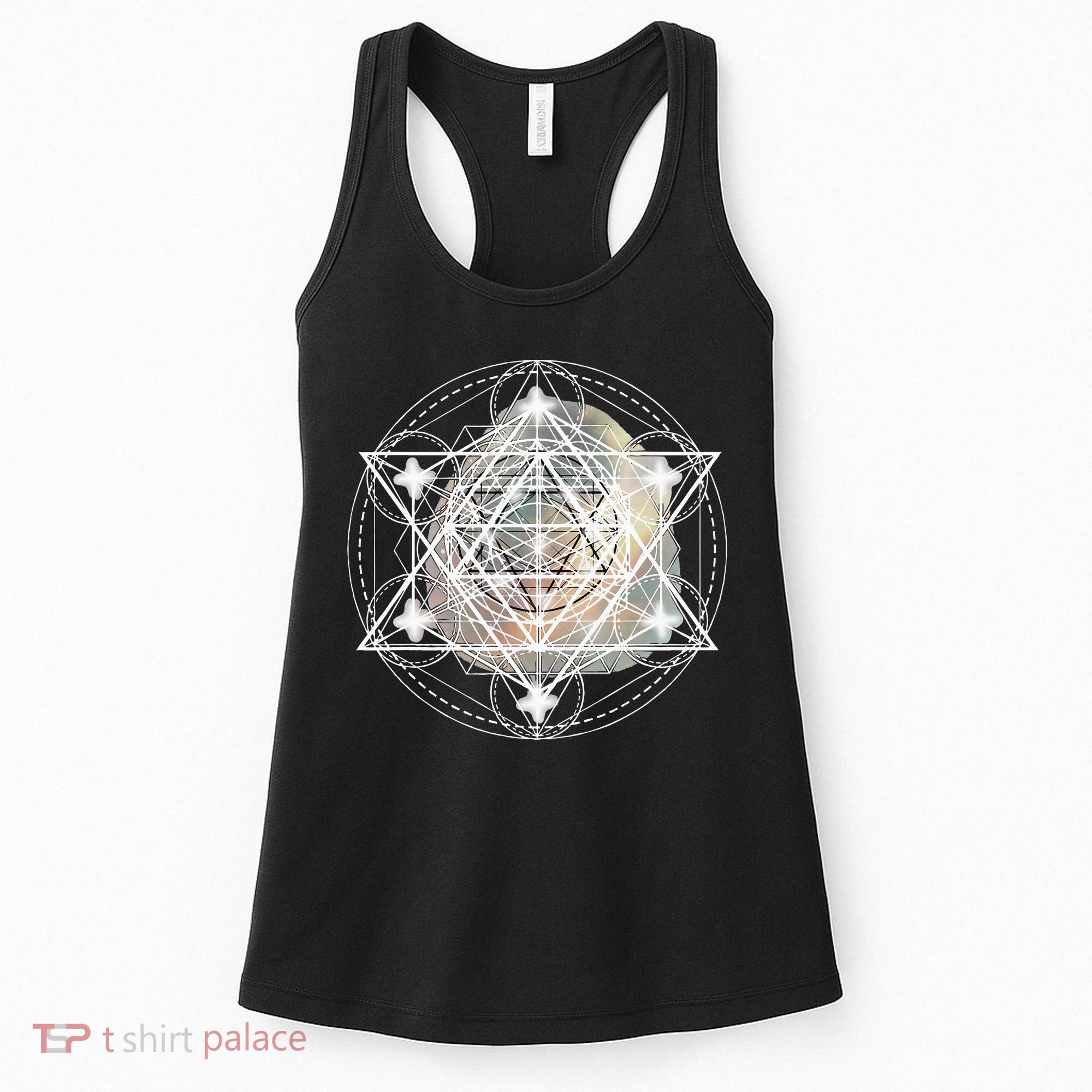 Metatron Cube Sacred Geometry Spiritual Yoga Women's Tank Top