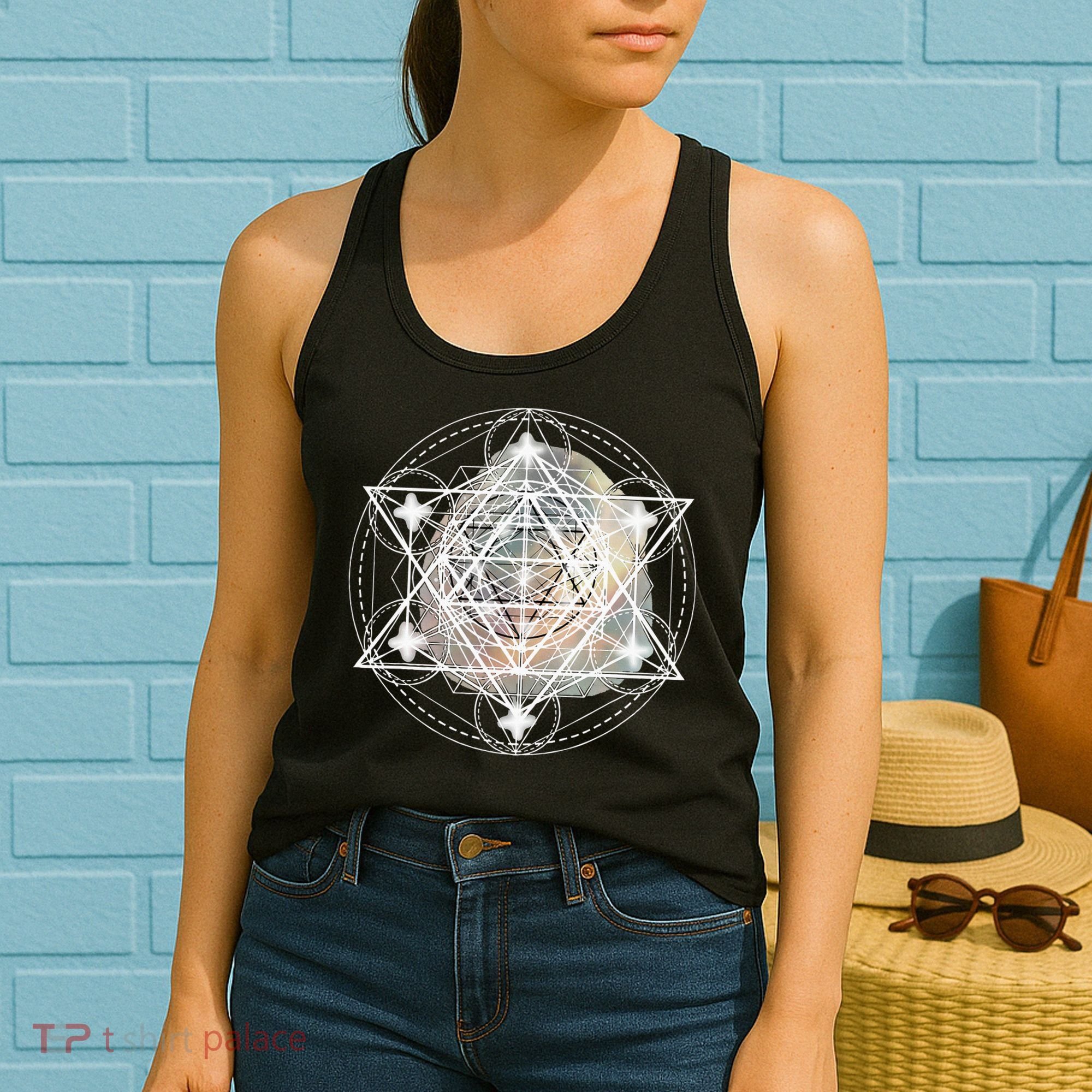 Metatron Cube Sacred Geometry Spiritual Yoga Women's Tank Top