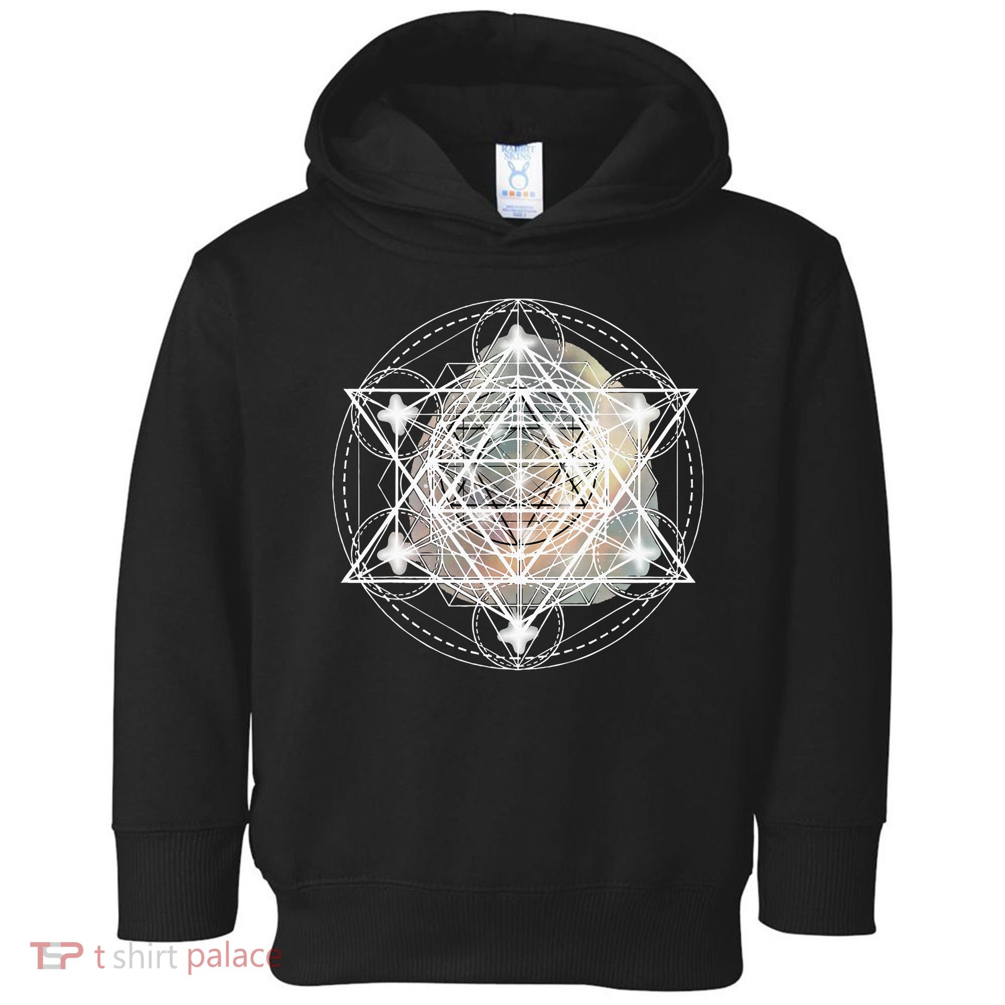 Metatron Cube Sacred Geometry Spiritual Yoga Toddler Hoodie
