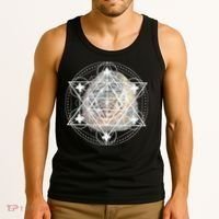 Metatron Cube Sacred Geometry Spiritual Yoga Tank Top thumb 3