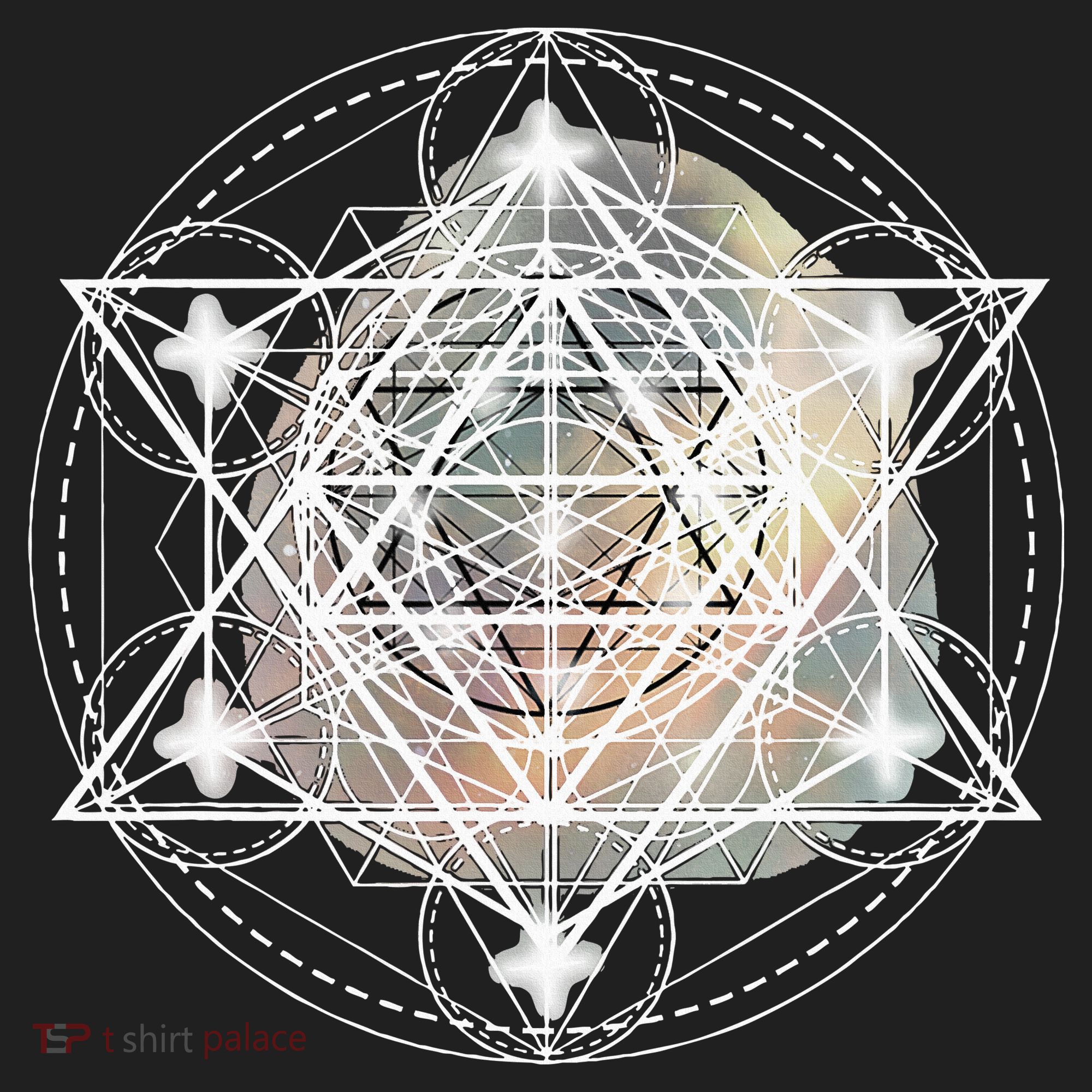 Metatron Cube Sacred Geometry Spiritual Yoga Golf Towel
