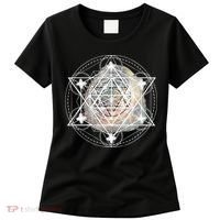 Metatron Cube Sacred Geometry Spiritual Yoga Women's T-Shirt thumb 0