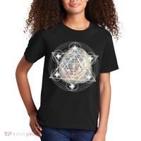 Metatron Cube Sacred Geometry Spiritual Yoga Kids T-Shirt thumb 2