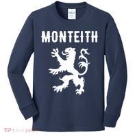 Monteith Clan Scottish Family Name Scotland Kids Long Sleeve Shirt thumb 0