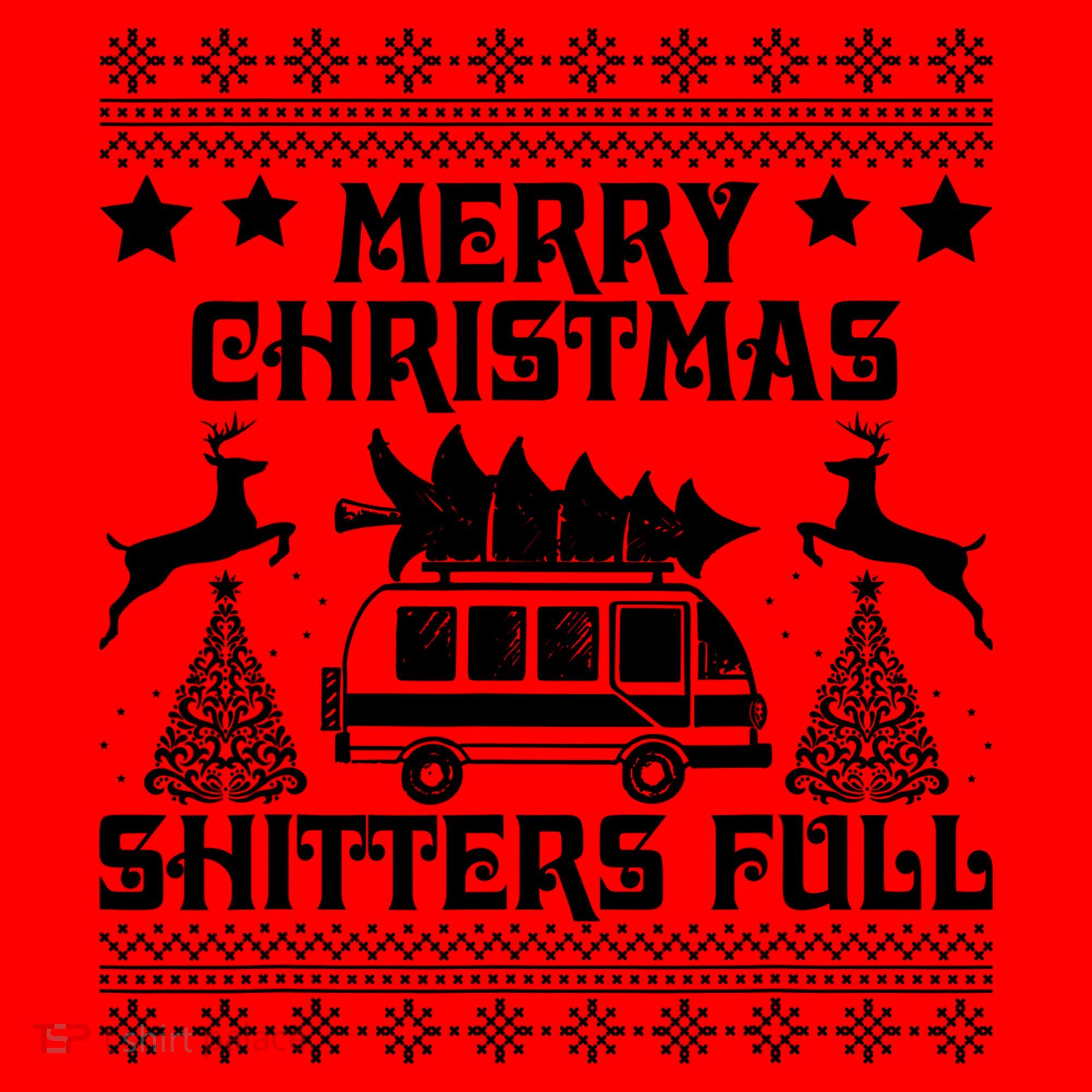 Merry Christmas Shitter Full T Santa Hat