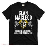 Macleod Clan Scottish Name Coat Of Arms Tartan Family Party T-Shirt thumb 0