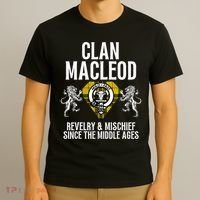 Macleod Clan Scottish Name Coat Of Arms Tartan Family Party T-Shirt thumb 3