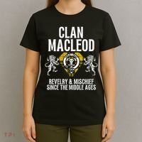 Macleod Clan Scottish Name Coat Of Arms Tartan Family Party T-Shirt thumb 4